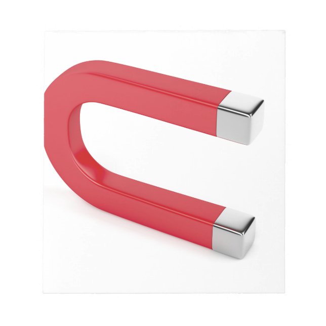 Horseshoe magnet notepad (Front)