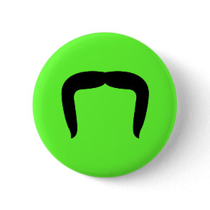 Horseshoe Mustache Pinback Button