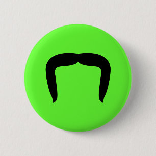 Horseshoe Mustache Pinback Button