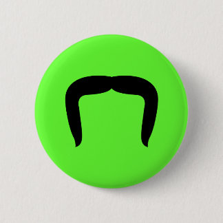 Horseshoe Mustache Pinback Button