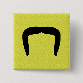 Horseshoe Mustache Pinback Button