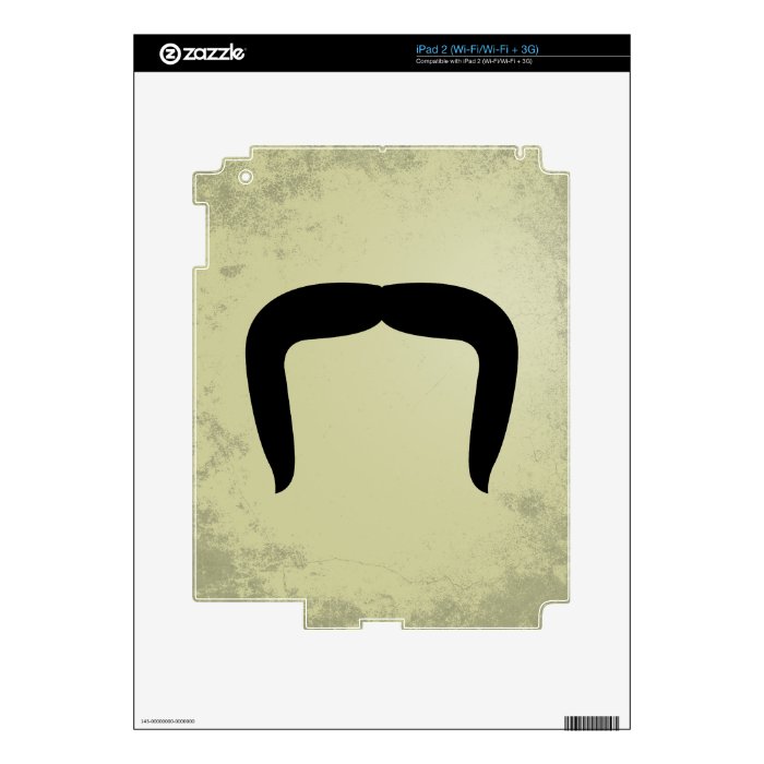 Horseshoe Mustache Skins For The iPad 2