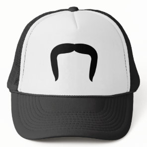 Horseshoe Mustache Trucker Hat