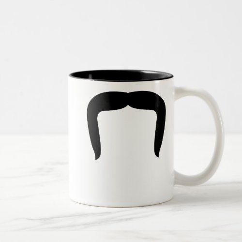 Horseshoe Mustache Two_Tone Coffee Mug