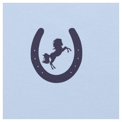 Horseshoe Navy Fabric