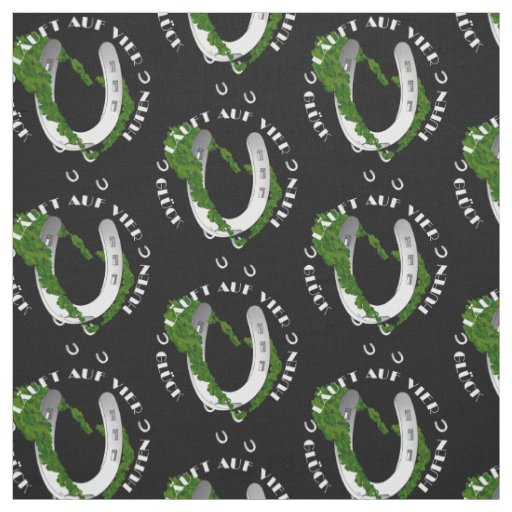 Horseshoe of happiness — happiness runs on four ho fabric