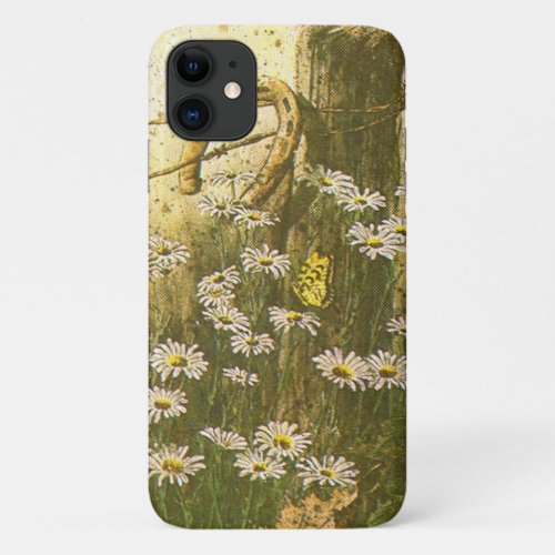 horseshoe on barb wire iPhone 11 case
