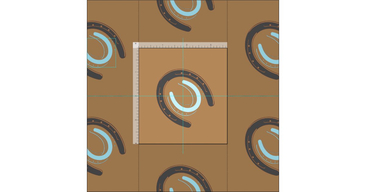 Horseshoe Pattern Print Fabric Zazzle
