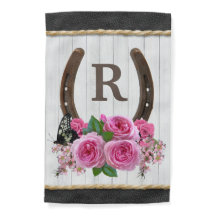 Horseshoe & Pink Roses Spring Summer