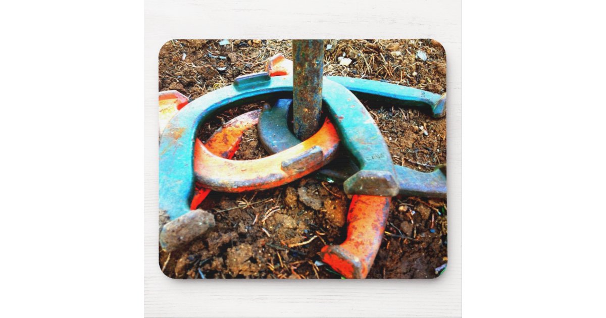 Horseshoe Pitching Gifts Mousepad Zazzle