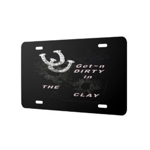 HorseShoe Pitching License Plate-Gettin Dirty License Plate