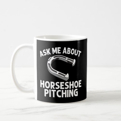 Horseshoe Pitching Men Women Horseshoe Pitchers  Coffee Mug