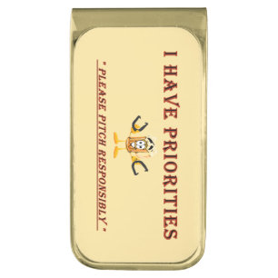 HorseShoe Pitching Money Clip- Priorities Gold Finish Money Clip
