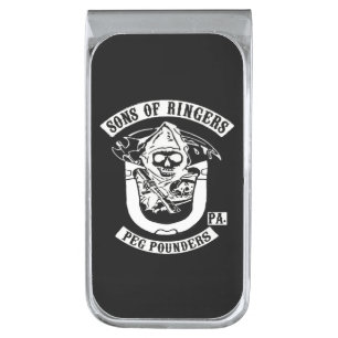 HorseShoe Pitching Money Clip- Silver Silver Finish Money Clip