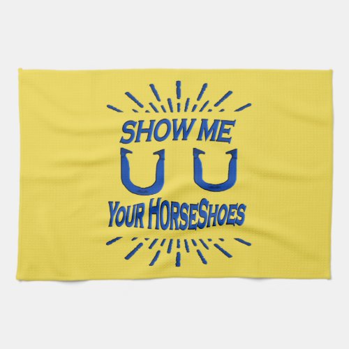 HorseShoe Pitching  Towel