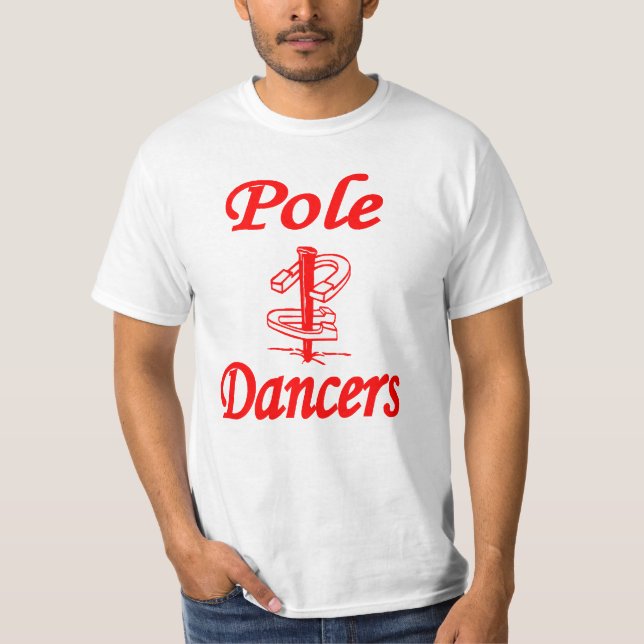 HorseShoe Pitching Value Tee-Pole Dancers T-Shirt (Front)