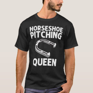 Horseshoe Pitching Women Mom Horseshoe Pitchers T-Shirt