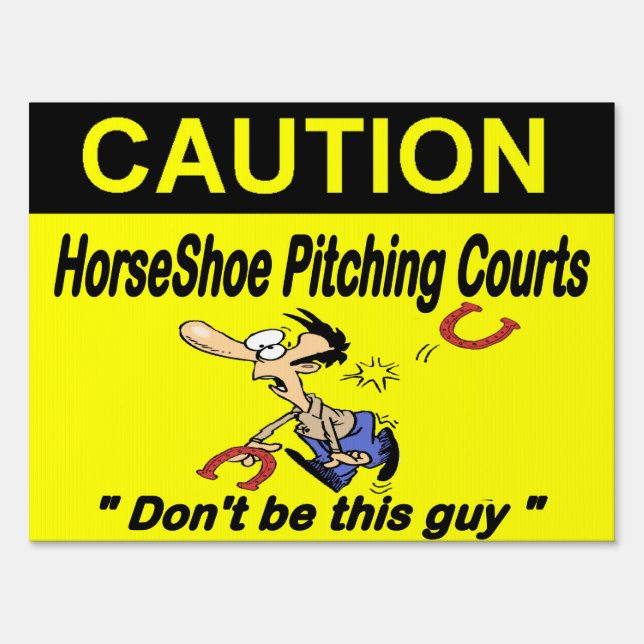 HorseShoe Pitching Yard Sign (Front)