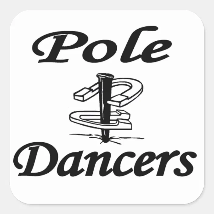 Download Horseshoe Pole Dancers Stickers Zazzle Com