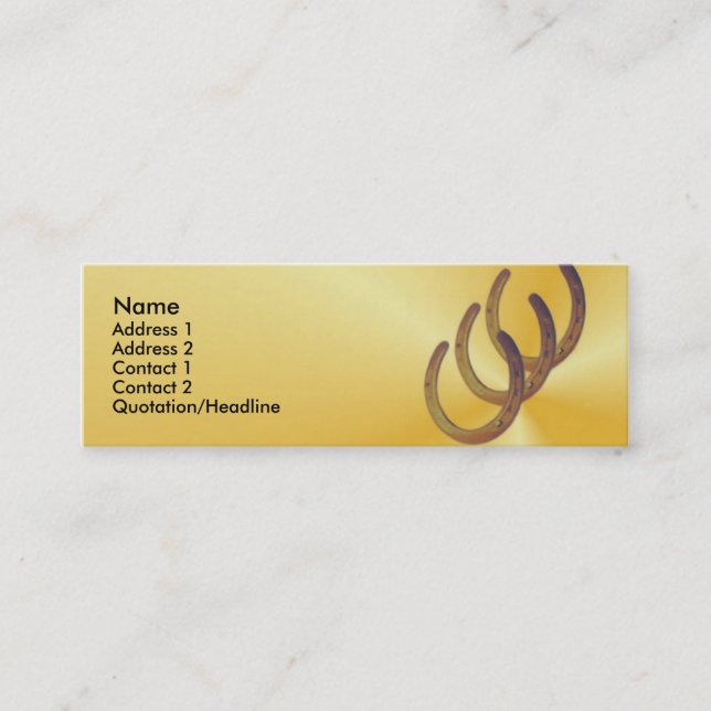 Horseshoe Profile Card (Front)