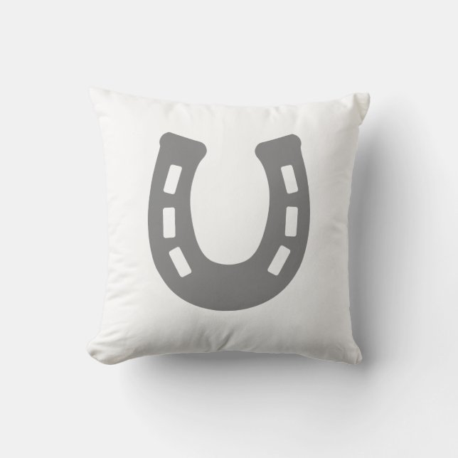 Horseshoe Throw Pillow (Front)