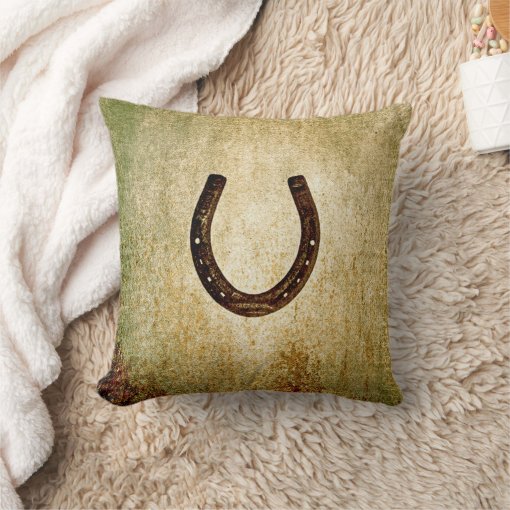 Horseshoe Throw Pillow Zazzle