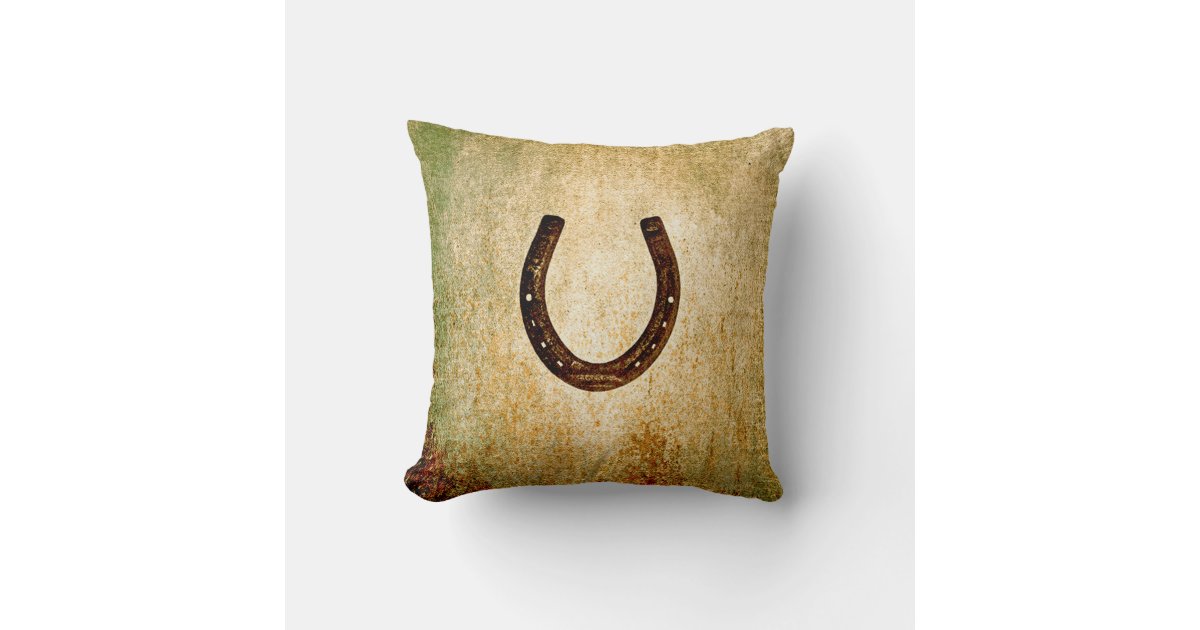 Horseshoe Throw Pillow Zazzle