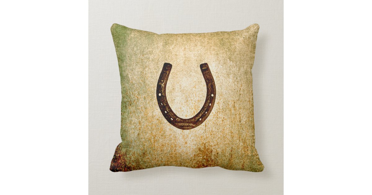 Horseshoe Throw Pillow