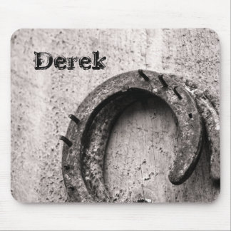Horseshoe Vintage Sepia Photograph Mouse Pad