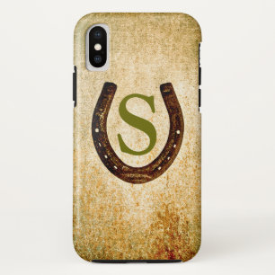 Horseshoe with Monogram to Personalize iPhone X Case