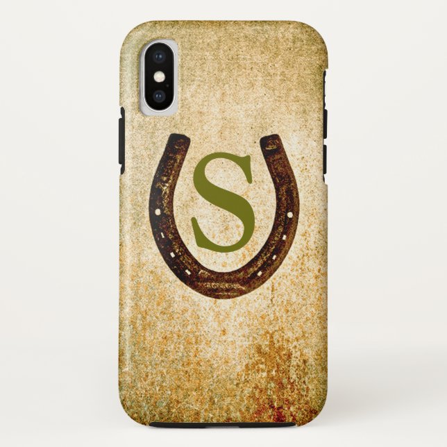 Horseshoe with Monogram to Personalize Case-Mate iPhone Case (Back)