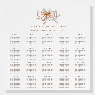 Horseshoes 20 table wedding dual use unplugged foam board