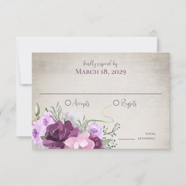 Horseshoes and Lights Floral Barn Wood Invitation (Front)