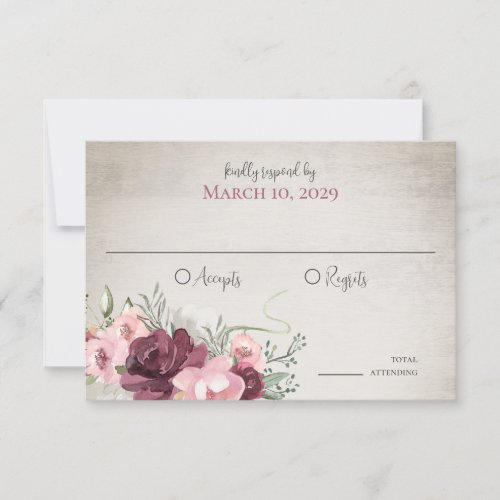 Horseshoes and Lights Floral Barn Wood Invitation
