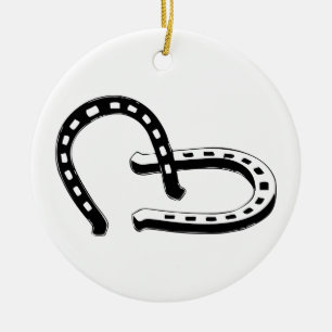 Horseshoes Ceramic Ornament