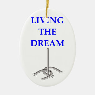 horseshoes ceramic ornament