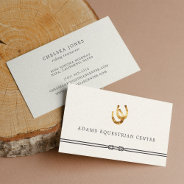 Horseshoes | Equestrian Center Riding Instructor Business Card at Zazzle