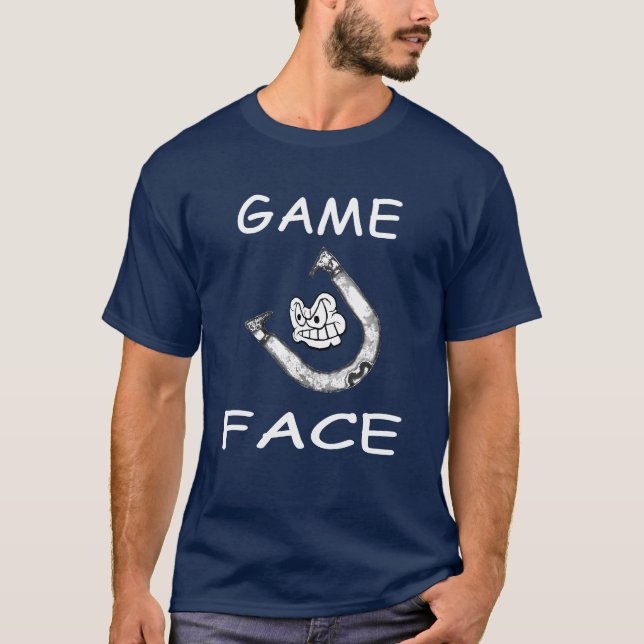 HorseShoes Game Face Basic Tee (Front)