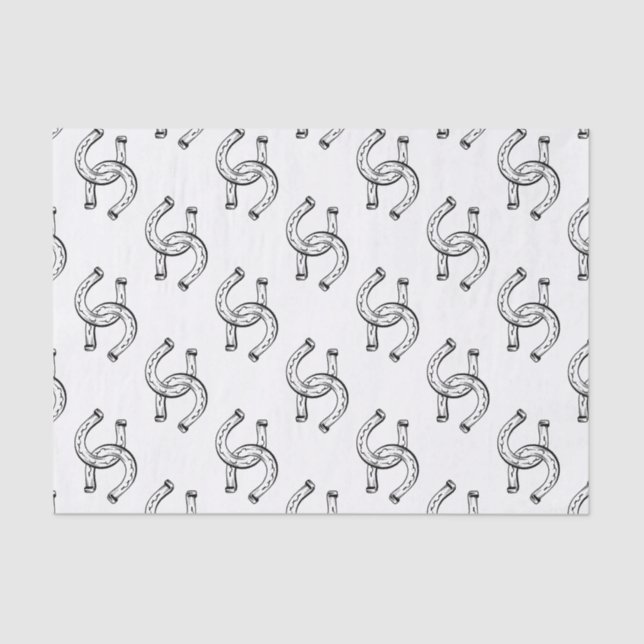 Horseshoes Tissue Paper (Front)