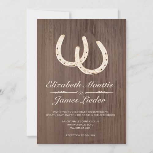 Horseshoes Wedding Invitations