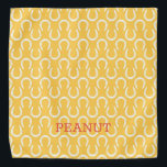 Horseshoes Yellow Horse NAME Equestrian Barn Pet Bandana<br><div class="desc">Horseshoe pattern in yellow,  white with custom NAME in orange. Easy to personalize text,  text color,  font. Great Bandana for ANY horse lover,  barn team,  pet scarf,  horse memorial,  event favor. Unisex. Colorful,  Fun,  a Timeless Keepsake. Mix and match entire Horses / Pets / Keepsake Collections by TMCdesigns.</div>