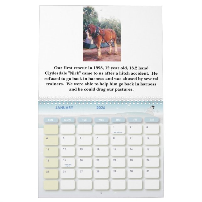 HORSESISTERS 2010 CALENDAR (Jan 2026)