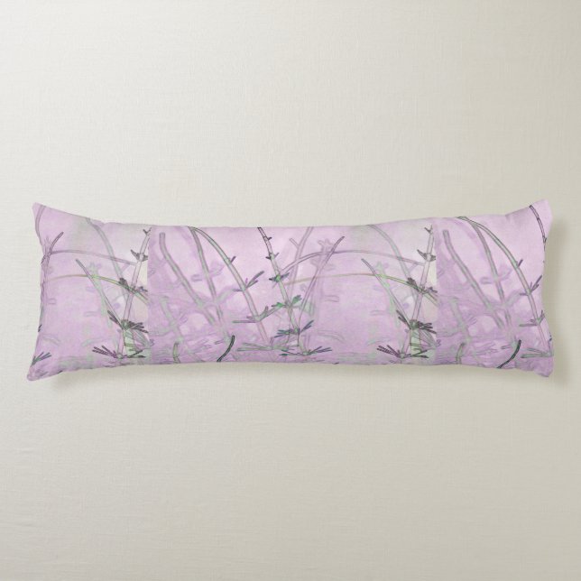 Horsetail Grass/Stems Body Pillow (Front)