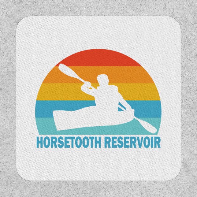 Horsetooth Reservoir Colorado Kayak Patch (Front)