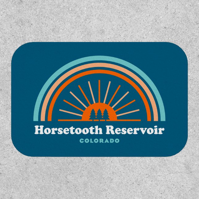 Horsetooth Reservoir Colorado Rainbow Patch (Front)