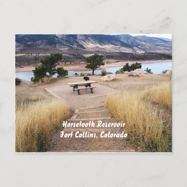 Horsetooth Reservoir, Fort Collins, Colorado Postcard (Front)