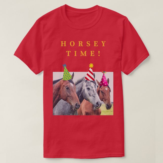 Horsey Timefor Horse Lovers T-Shirt (Design Front)
