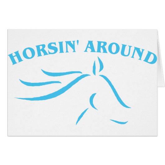 Horsin' Around (Blue) Cards (Front Horizontal)
