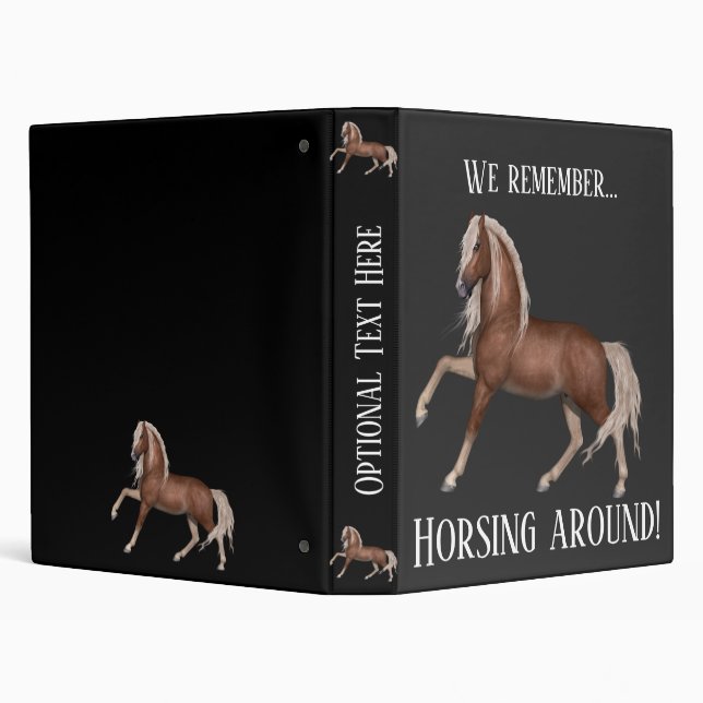 Horsing Around 3 Ring Binder (Background)
