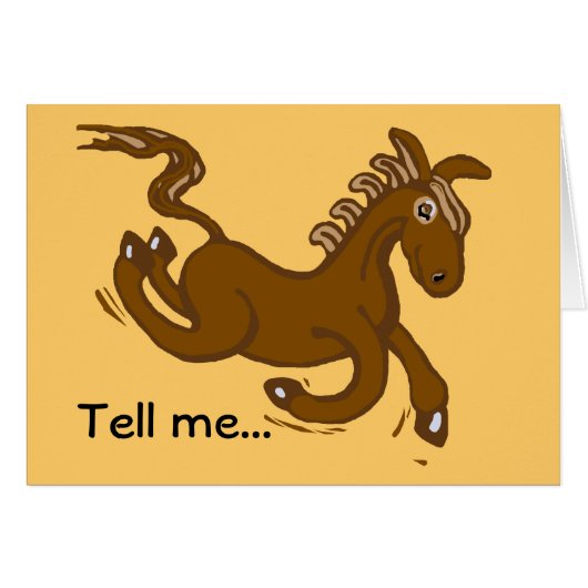 Horsing around cards (Front Horizontal)